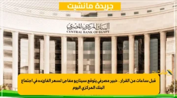 قبل ساعات من القرار.. خبير مصرفي يتوقع سيناريو مفاجئ لسعر الفائدة في اجتماع البنك المركزي اليوم 1